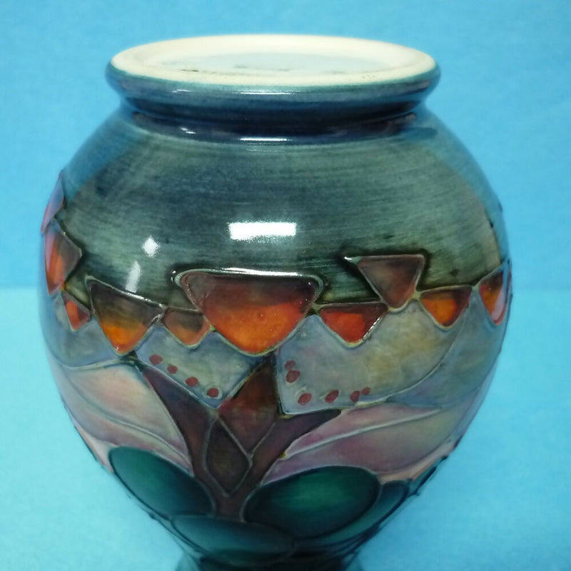 Moorcroft Vase (5.31 inch) in the Mamoura Design by Sally Tuffin