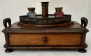 HMS Foudroyant, 1897 Wreck Salvaged Oak and Copper Inkstand.