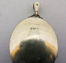 Victorian Solid Sterling Silver Picture Oval Locket Pendant Bir 1881