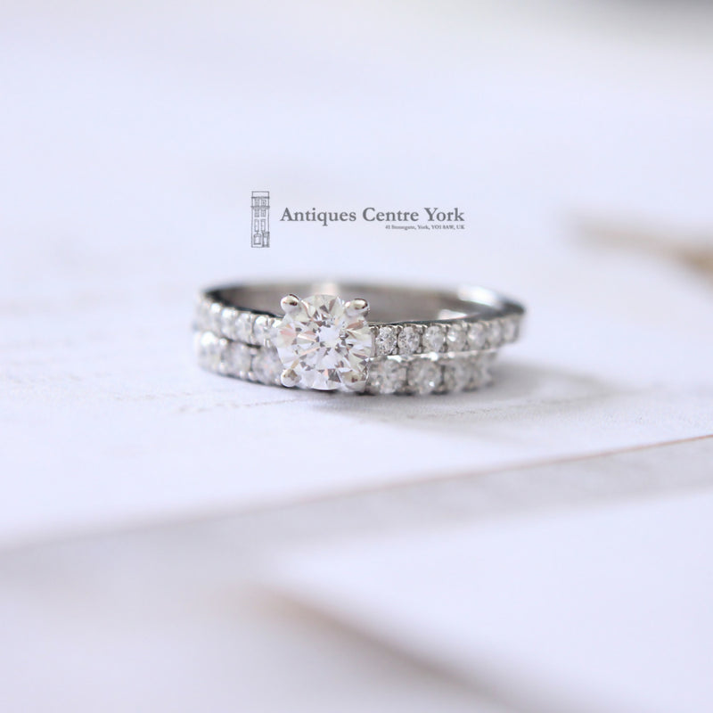 Certified Platinum Diamond Solitaire 0.55ct E Colour