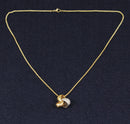 Superb Martin & Co. 18ct Gold Three-Tone Diamond Knot Pendant & Chain