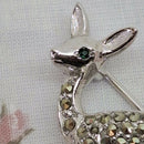 Vintage Costume Deer Brooch