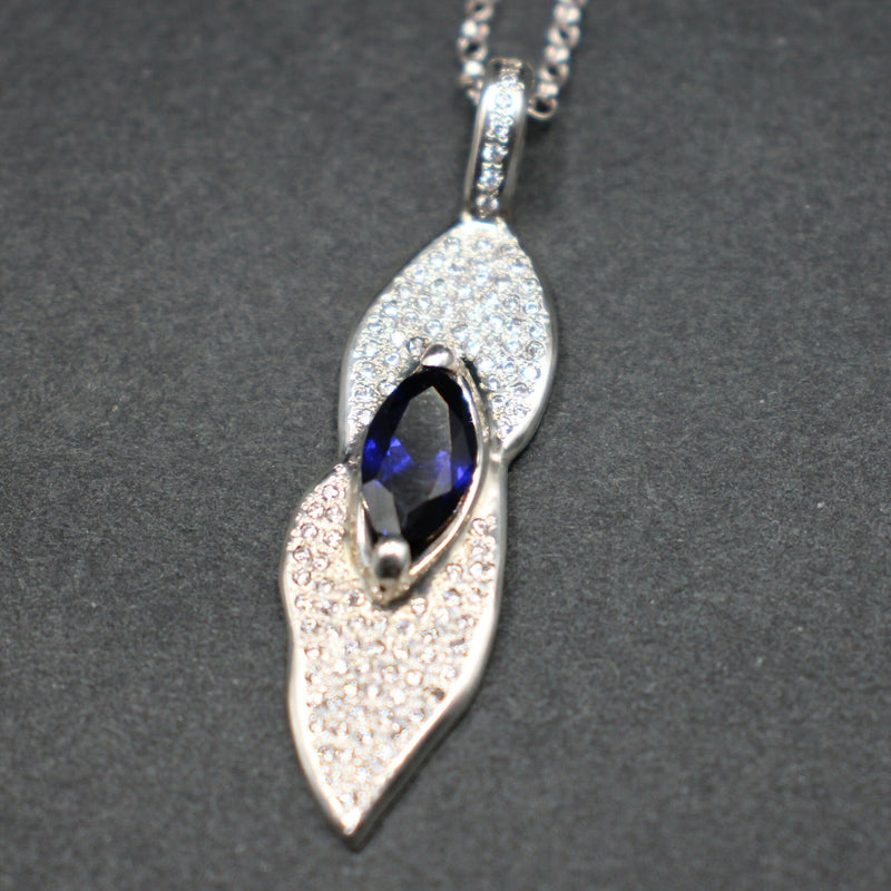 Jake-Silver-pendant-set-with-synthetic-sapphire-and-cz-pa-161a