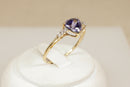 14ct Gold Tanzanite & Diamond Ring