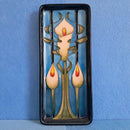 A Moorcroft Pen Tray in the Calla Lily Design by Emma Bossons