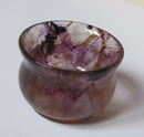 Vintage Miniature Bluejohn Bowl/Unusual Design/Blue John