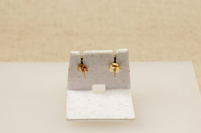 9ct Gold & Diamond Cluster Earring Studs