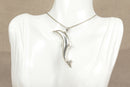 Silver Large Dolphin Pendant & Chain