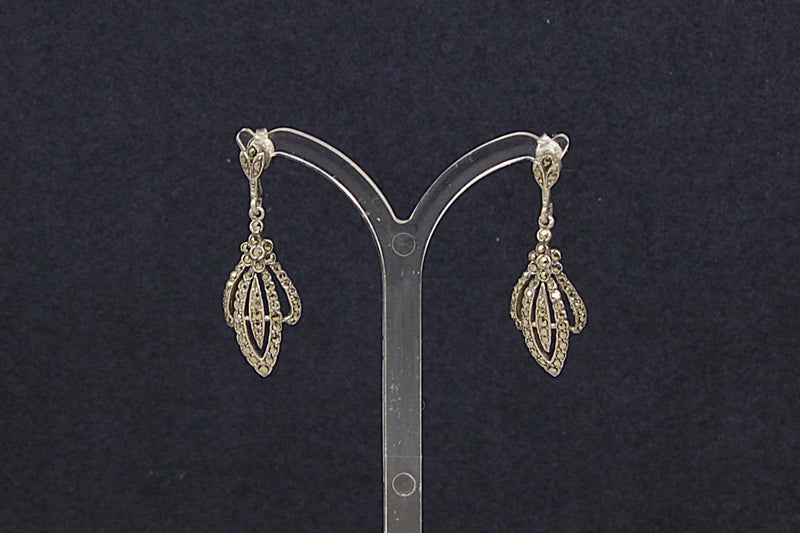 Art Deco Silver & Marcasite Earrings