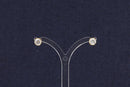 Charming 9ct Gold & Clear Quartz Stud Earrings