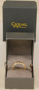 Stunning Heavy 9ct Welsh Gold & Sapphire Wedding Band by Clogau - Boxed