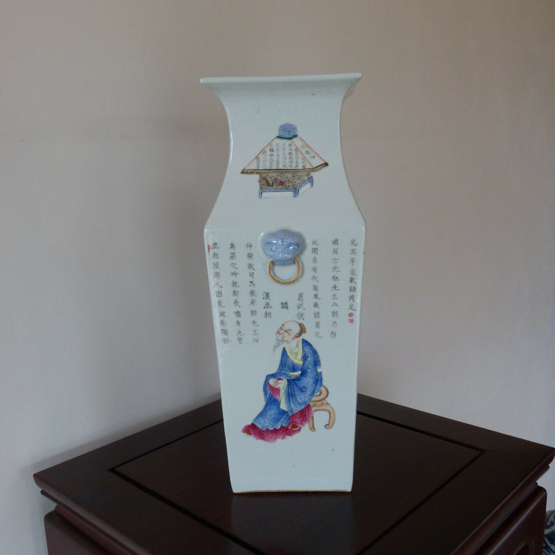 A large 19th century Chinese porcelain famille rose vase
