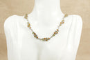 Silver Citrine & Peridot Necklace