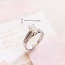 Platinum Emerald-Cut Diamond Solitaire Ring 1.01ct