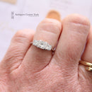 Platinum Princess Cut Diamond 1.45cts Three Stone Ring