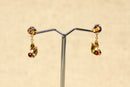 9ct Gold Garnet Earring Studs