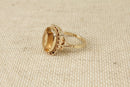 9ct Gold Honey Citrine Solitaire Ring