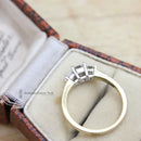 18ct Princess Cut Diamond 0.54ct Three Stone Ring