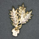 Floral bouquet brooch