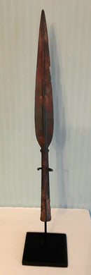 A Celtic Warriors Large Iron Spear Head.