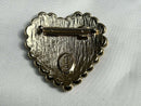 Vintage Yves Saint Laurent Heart Brooch