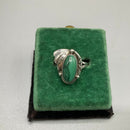 Navajo silver and malachite ring