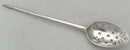 George II Silver Shell Back Mote Spoon. London, circa 1750 - 1760, James Tookey.