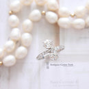 Edwardian 18ct White Gold & Diamond Fancy 2 Stone