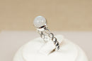 Silver & Moonstone Solitaire Ring