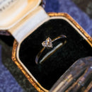 18ct White Gold Fancy Cut Heart Shape Diamond (0.42ct) Solitaire Ring Size Q