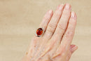 Elegant Sterling Silver & Baltic Amber Statement Ring