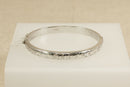 Vintage Silver Hinged Bangle