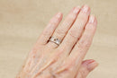Clogau Sterling Silver ‘Sweetheart’ Cariad Diamond Ring with Welsh Gold Overlay