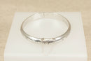 Vintage Silver Hinged Bangle