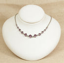 Silver & Amethyst Colour Necklet