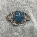 Silver Ruskin plaque brooch