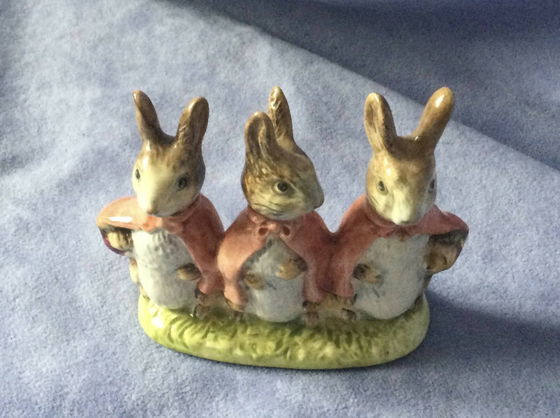 Beswick Flopsy Mopsy Cottontail Figure Beswick Beatrix Potter figurine Beswick Rabbit figurine BP4
