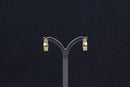 9ct Gold Tri Colour Hoop Earrings