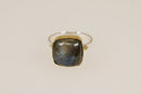 Substantial Sterling Silver & Labradorite Statement Ring