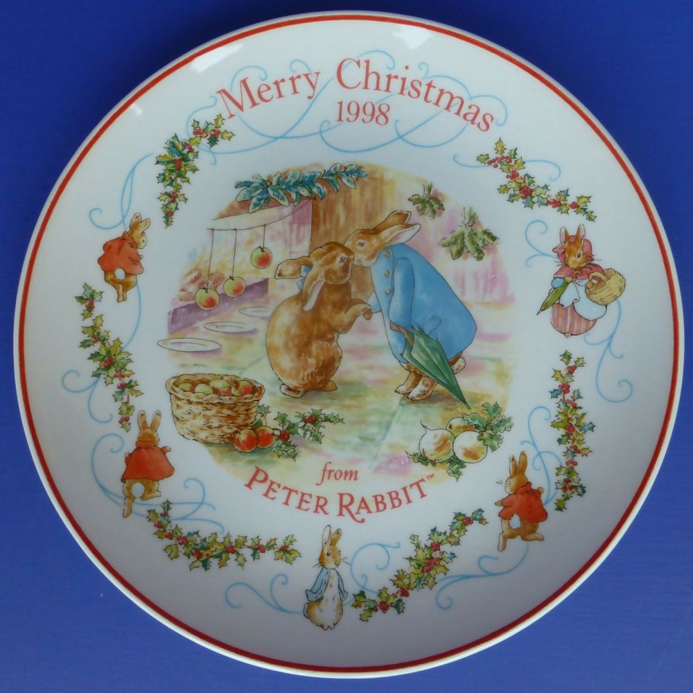  Peter Rabbit 1998 プレート Wedgwood Beatrix Potter Peter Rabbit Merry Christmas Plate - 1998