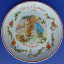 Wedgwood Beatrix Potter Peter Rabbit Merry Christmas Plate - 1998