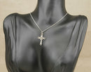Vintage Sterling Silver Celtic Cross Pendant with 19½-Inch Silver Chain