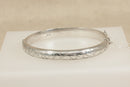 Vintage Silver Hinged Bangle