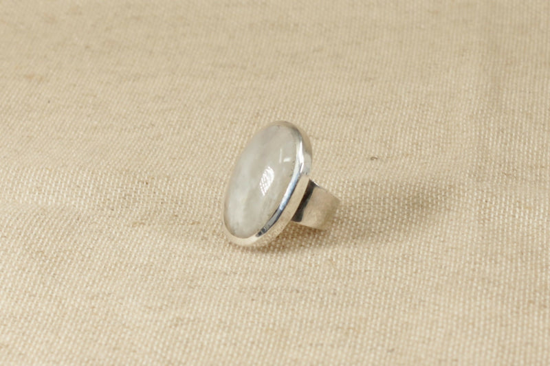 Silver and Moonstone Designer Statement Ring