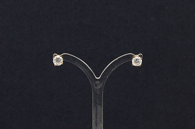9ct Gold & Crystal Pendant, Chain & Earring Set