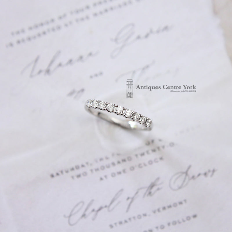 18ct White Gold Diamond Half Eternity 0.30ct