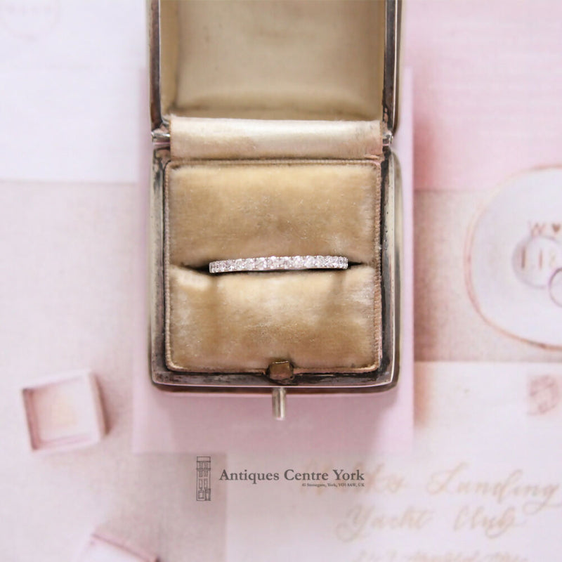 18ct White Gold Diamond Half Eternity Ring 0.33ct