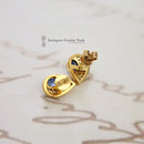 18ct Sapphire & Diamond Cluster Earrings