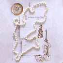 37" Long Cultured Pearl Rope Necklace