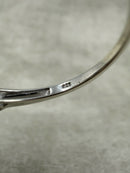 Vintage Silver Natural Sapphire and White Topaz Art Deco Style Ring
